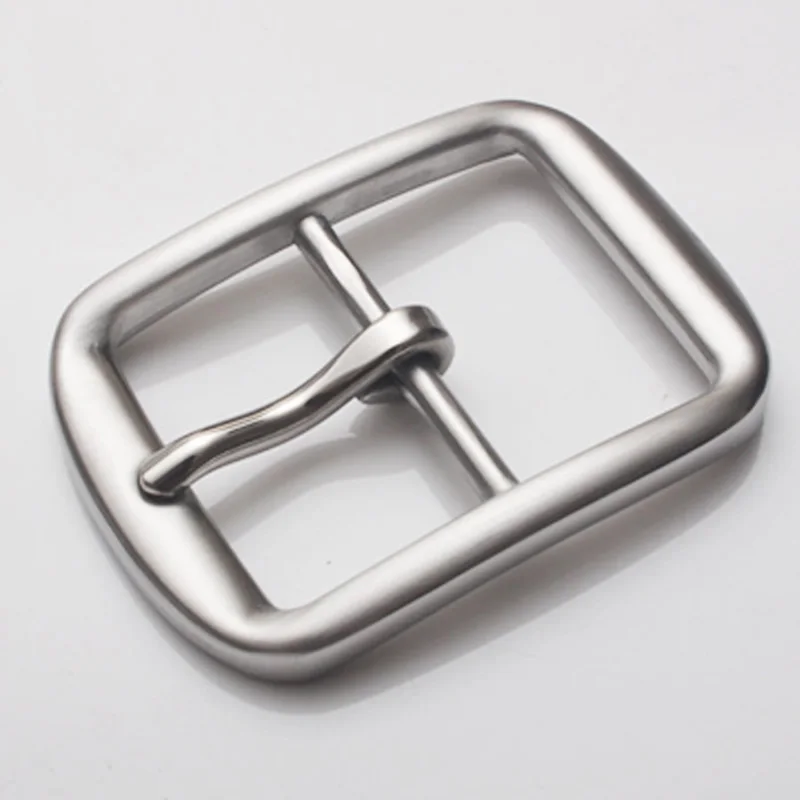 40mm Solid stainless steel Belt Buckles Pin Buckle for Men\'s matte/shiny Jeans trousers Business DIY Leather Craft Accessories