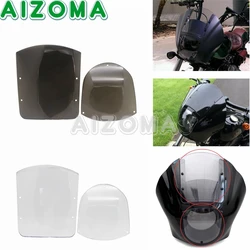 Motorcycle Replacement Windscreen Wind Deflector Windshield Quarter Fairing kit For Harley XL 883 1200 88-Up Dyna