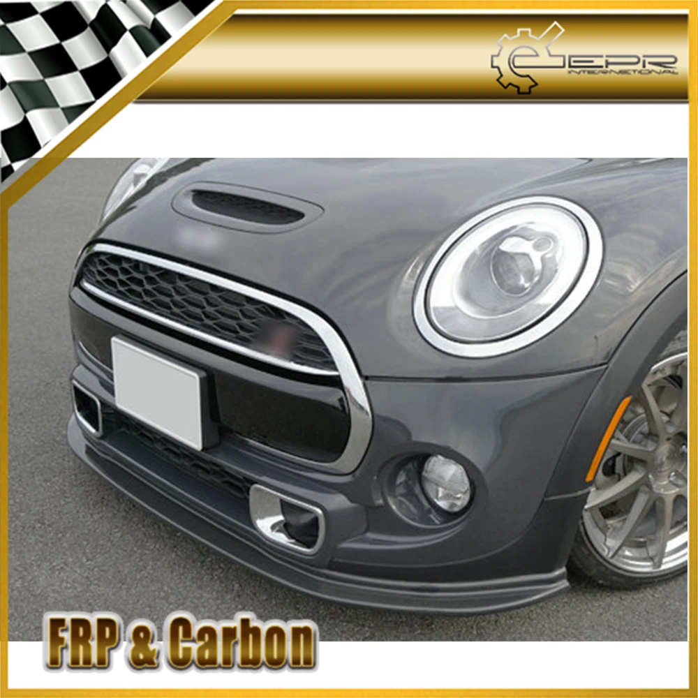 (Only Cooper S) Glass Front Bumper Lip Trim For F56 Mini Cooper S Mon Style FRP Front Lip