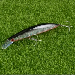 New 1pcs Sinking Minnow Fishing Lure 130mm 23g Good Hooks Wobbler Lase Body Crankbait Pesca For Bass Pike Tackle