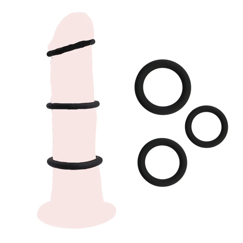 

38/45/50mm Adult Toys Penis Ring Scrotum Bondage Sperm Lock Semen Cock Ring Ffor Men Delay Ejaculation Male Sex Toys Penis Rings