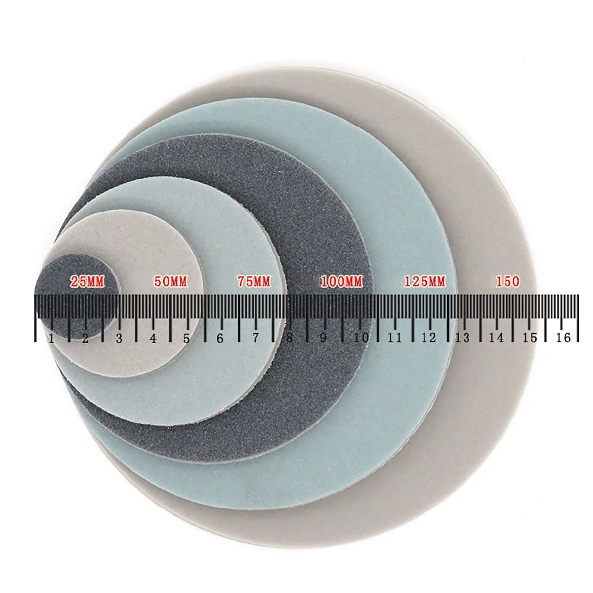 

5pcs 1/2/3/4/5/6 Inch Flocking Sanding Discs 25-150mm Hook Loop Sponge Sandpaper Wet Dry Sanding Sponge 300-3000 Grit