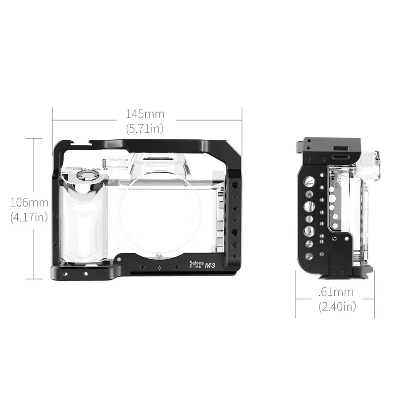 Selens a7iii a7r3 a7m3 Cage For Sony A7RIII /A7III/A7MIII Aluminum Alloy Cage To Mount Tripod Quick Release Extension