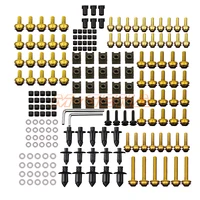 Kit de tornillos de perno de carenado de aluminio, accesorios para motocicleta, aptos para GSXR600/750/1000 K1 K2 K3 K4 K5 K6 K7 K8 K9 K11 2001-16, 186 Uds.