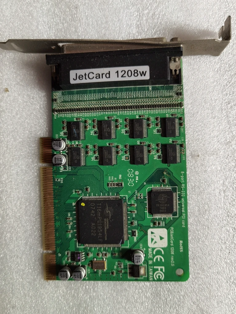 

Industrial equipment board Korenix JetCard 1208 8-port RS-232 Universal PCI interface