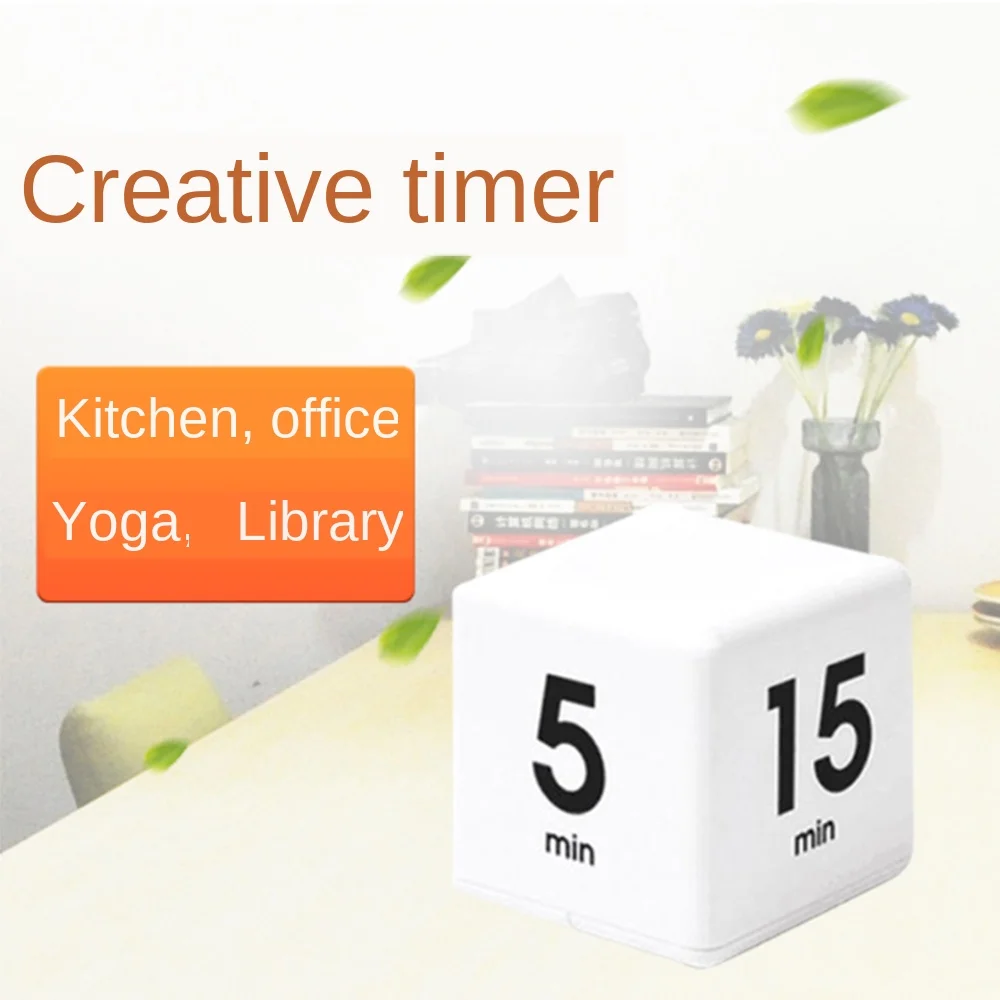 

Kitchen Timer Magic Cube Creative Timer 5/15/30/60 Minutes Alarm Time Management Family Kids Yoga Office Workout Library Home