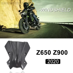 For KAWASAKI Z650 Z900 Z 900 Z 650 2020 2021 2022 2023 Carbon Fiber New Motorcycle Windshield Windscreen Air Wind Deflector