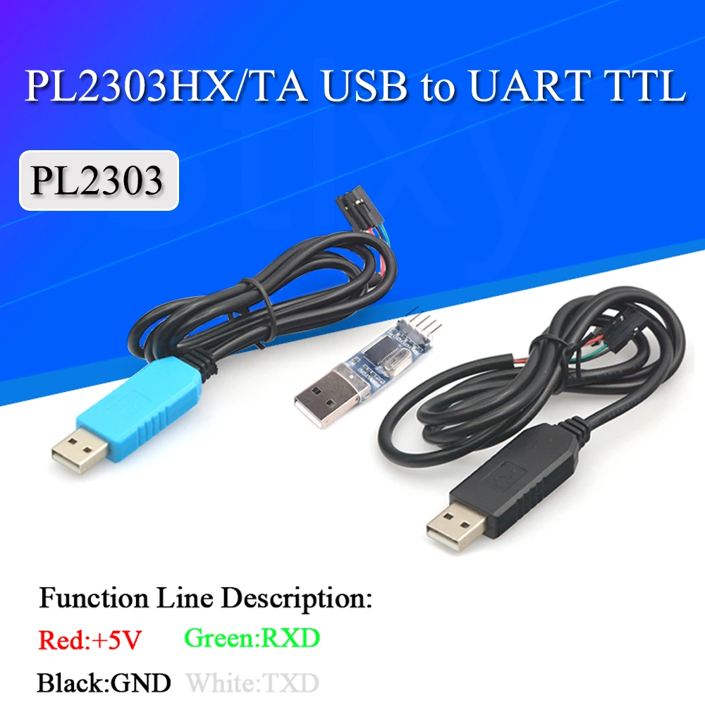 

Smart Electronics PL2303 PL2303HX USB to UART TTL Cable Module 4P 4Pin RS232 Converter Serial Line Support Linux Mac Win7