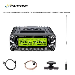 ZASTONE D9000 walkiet talkie para coche, carcasa LCD, panel de camuflaje, micrófono, piezas de radio bidireccional