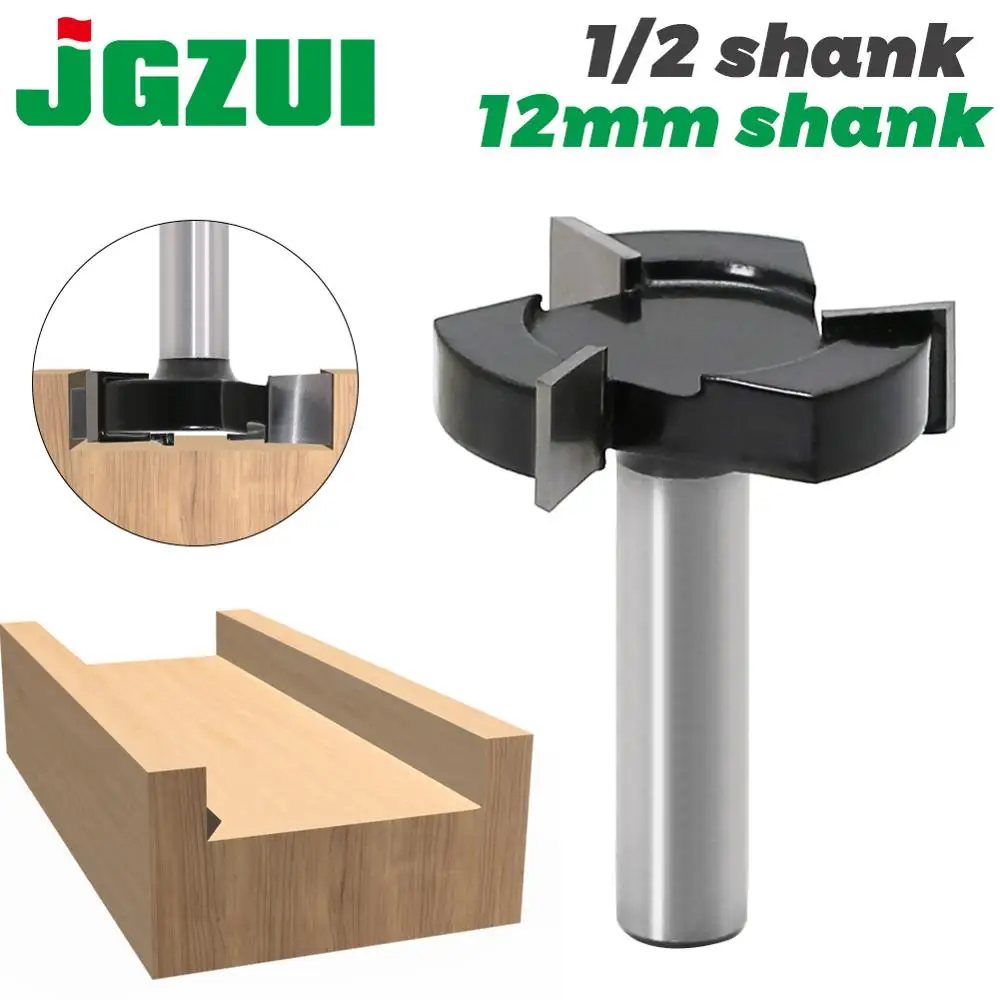 CNC Spoilboard Surfacing Router Bits, 1/2 inch 12mm Shank 2 inch Cutting Diameter, Slab Flattening Router Bit Planing Bit Wood