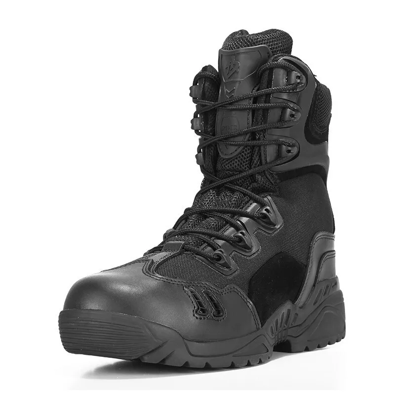 

Camping Hiking Shoes Wear-able Non-slip Anti-puncture Outdoor Training Low Upper Tactical Boots Suede High Upper Military Boots