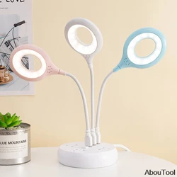 Table Lamp USB Socket Freely Foldable Portable LED Light No Flicker Soft Light Saving Energy Eye Protection Away From Myopia Kit