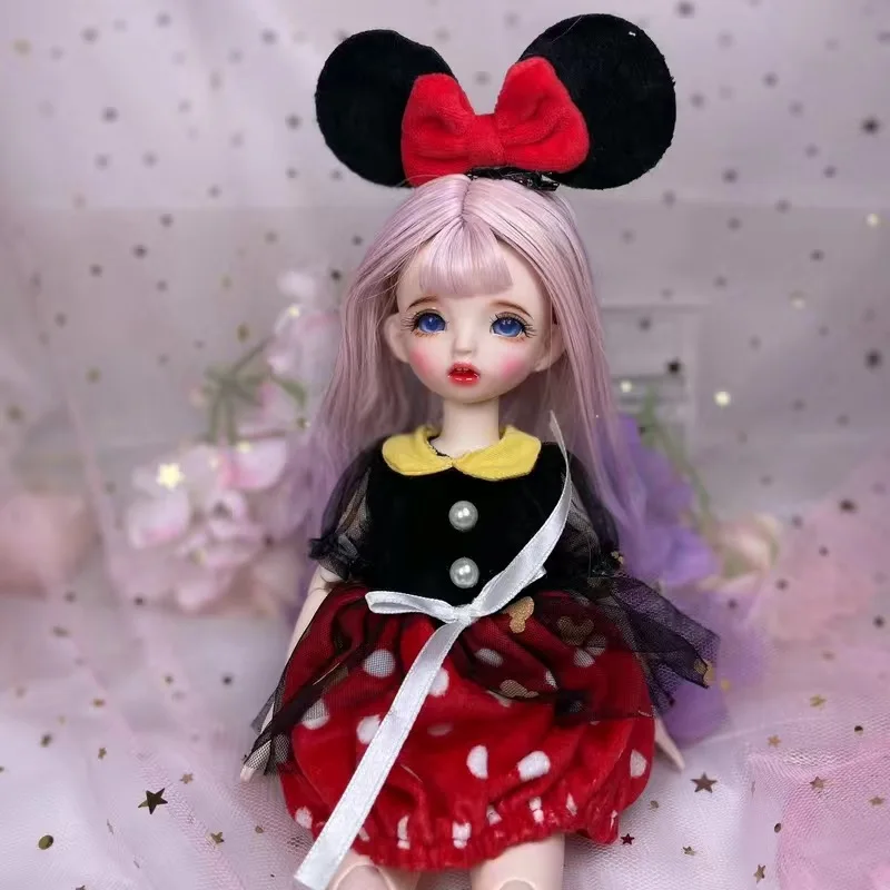 1/6 Scale BJD 30cm Super Cute Doll 22 Joints Body Dress Up Princess Dolls Figure Model Kids Toys Birthday Gift For Girls