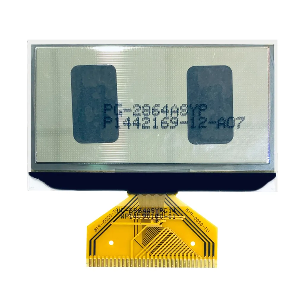 2.42 인치 OLED 디스플레이, 128*64 도트 매트릭스, SSD1309 드라이버, 솔더 UG-2864ASGPG14, 31PIN, 그린, 블루, 옐로우, 화이트