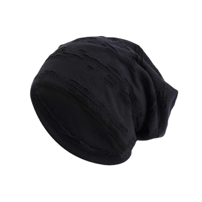 Double Fabric Hats Skullies & Beanies For Adult Unisex Solid Spring Autumn Hats