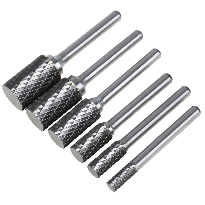 Style A Tungsten Steel Rotary File Carving Grinder Abrasive Tools Carbide Alloy Burr Bits Milling Cutter Drill For Metal 3-16mm