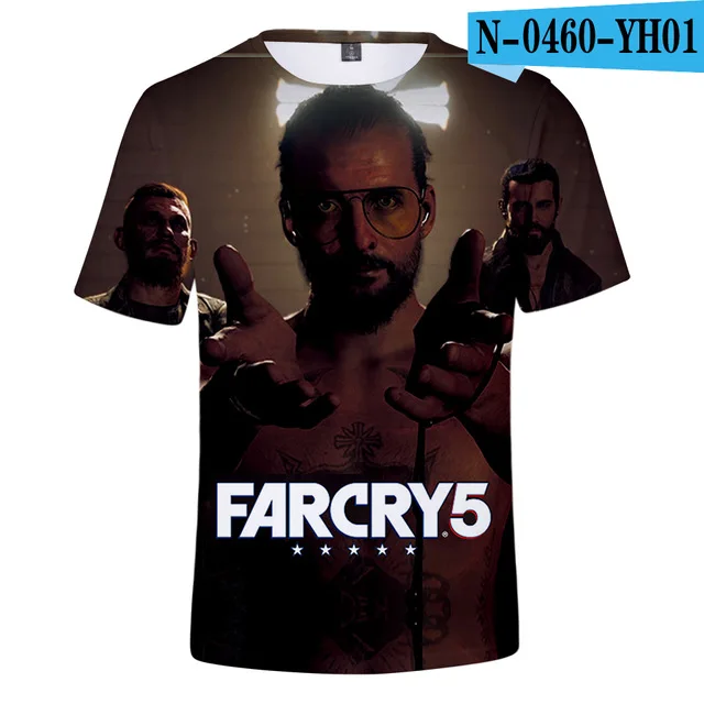 2021 New Far Cry 5 T Shirts Game High Quality Men Women Cool Far Cry 5 T Shirts 3D Print Summer Breathable Oversized Tops