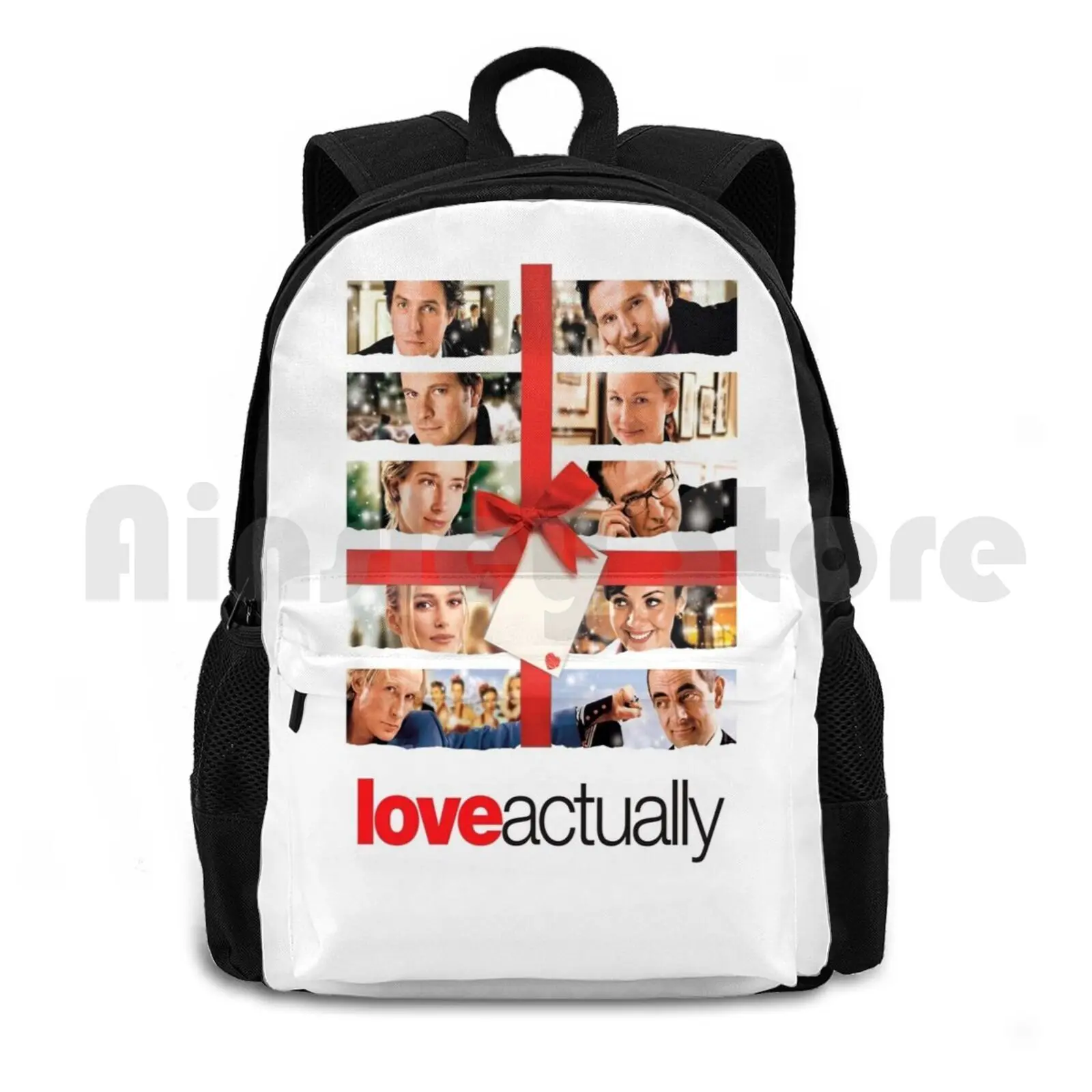 

Love Actually Outdoor Hiking Backpack Waterproof Camping Travel Love Actually Romantic Comedy Movie Rom Com