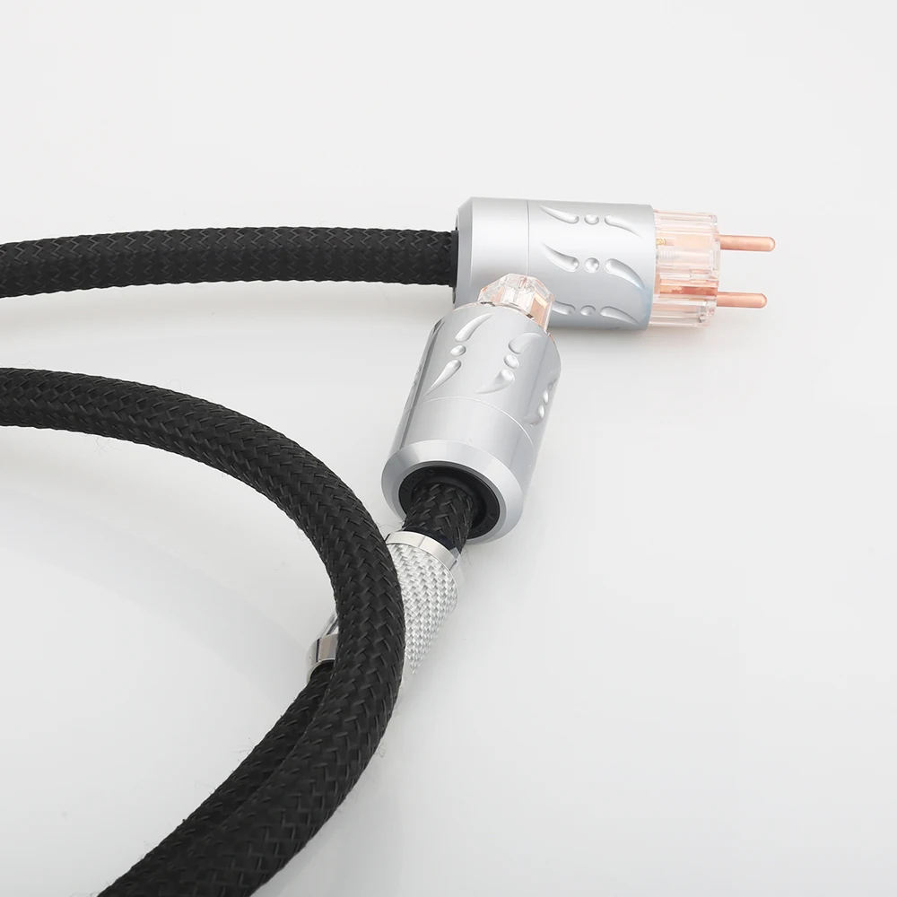 فيبورغ VP-1501 OFC النحاس Schuko الطاقة الحبل كابل ايفي تمديد كابل الطاقة مع VE-512 + CF-512 الطاقة موصل