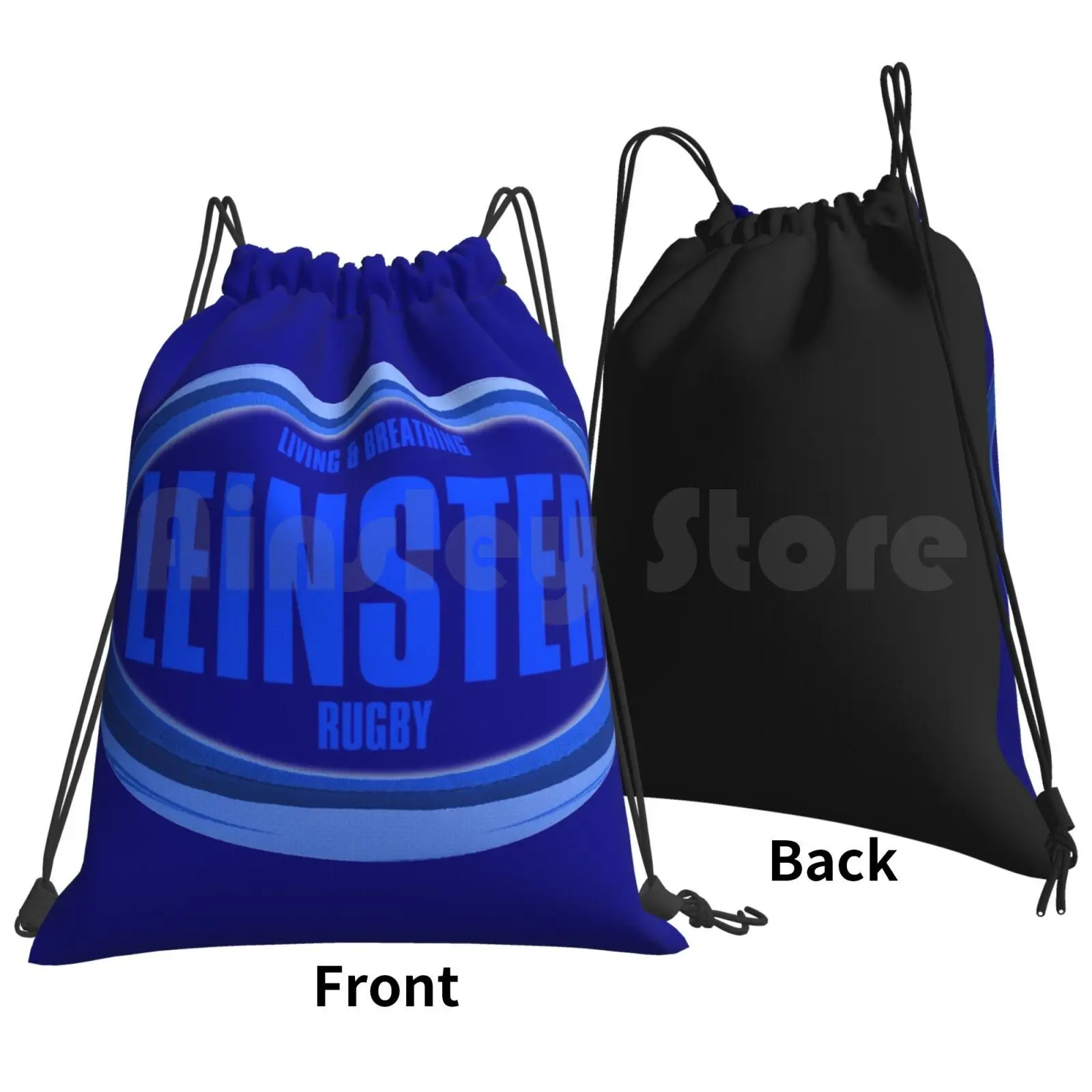 Leinster Rugby Backpack Drawstring Bags Gym Bag Waterproof Leinster Rugby Irish Rugby Rugby Union Rugby Fan Irfu Ireland