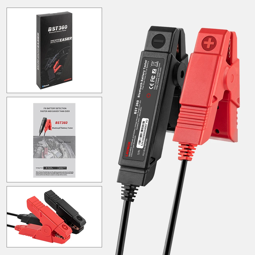 Avvia X431 BST360 analizzatore di Clip di prova della batteria 12V 2000CCA test della batteria di tensione Tester della batteria dell\'auto ricarica