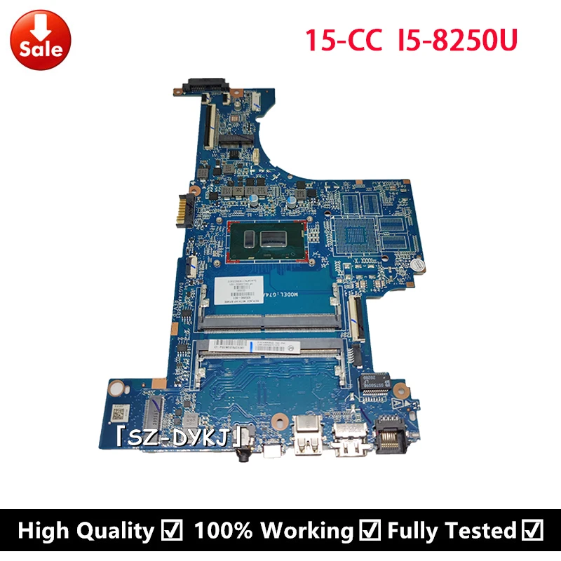 Para HP Pavilion 15-cc Placa base con i5-8250U G74A DAG74AMB8D0 L00598-601 935890-601, 935890-001 935890-501 placa base de computadora portátil