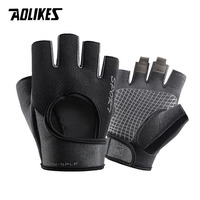 AOLIKES Gym Gloves Women Weight Lifting Crossfit Workout Fitness Gloves Breathable Bodybuilding Half Finger Hand Protector