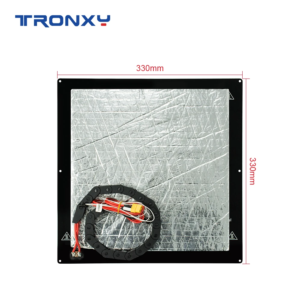 TRONXY 3D printer parts heatbed 220*220mm/330*330mm standard aluminum plate hot bed 24V free shipping