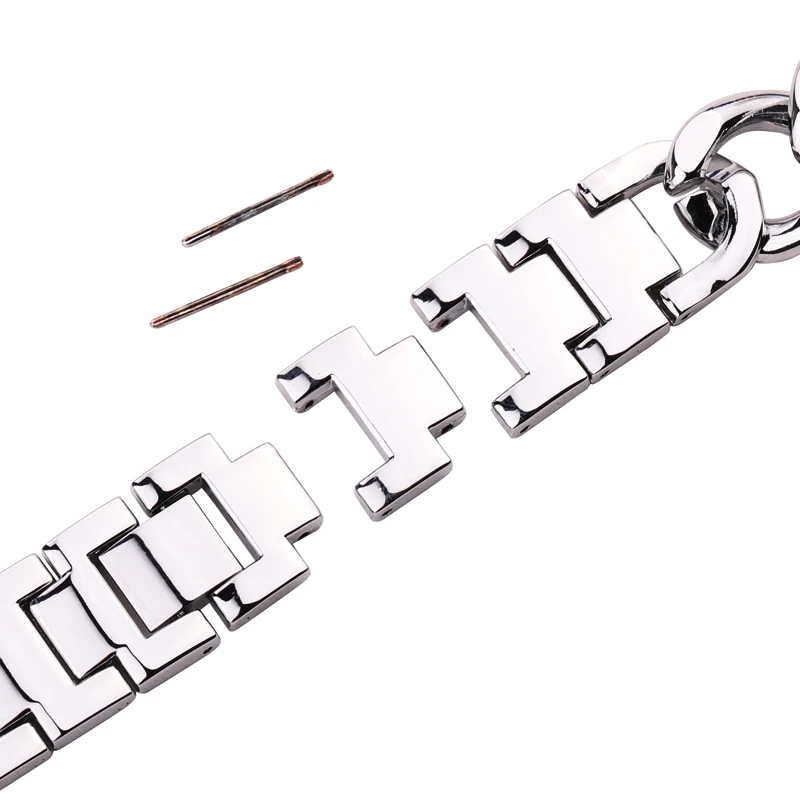 Stainless Steel Watch Strap Bracelet Silver Polished Women Men Fashion Watchband 20mm 22mm Accessories