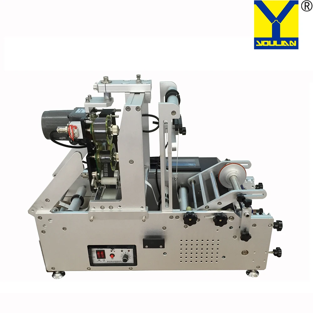 MT-50SG Semi-automatic High Precision Round Bottle Labeling Machine Positioning Labeling for Single/Double Sides Labler