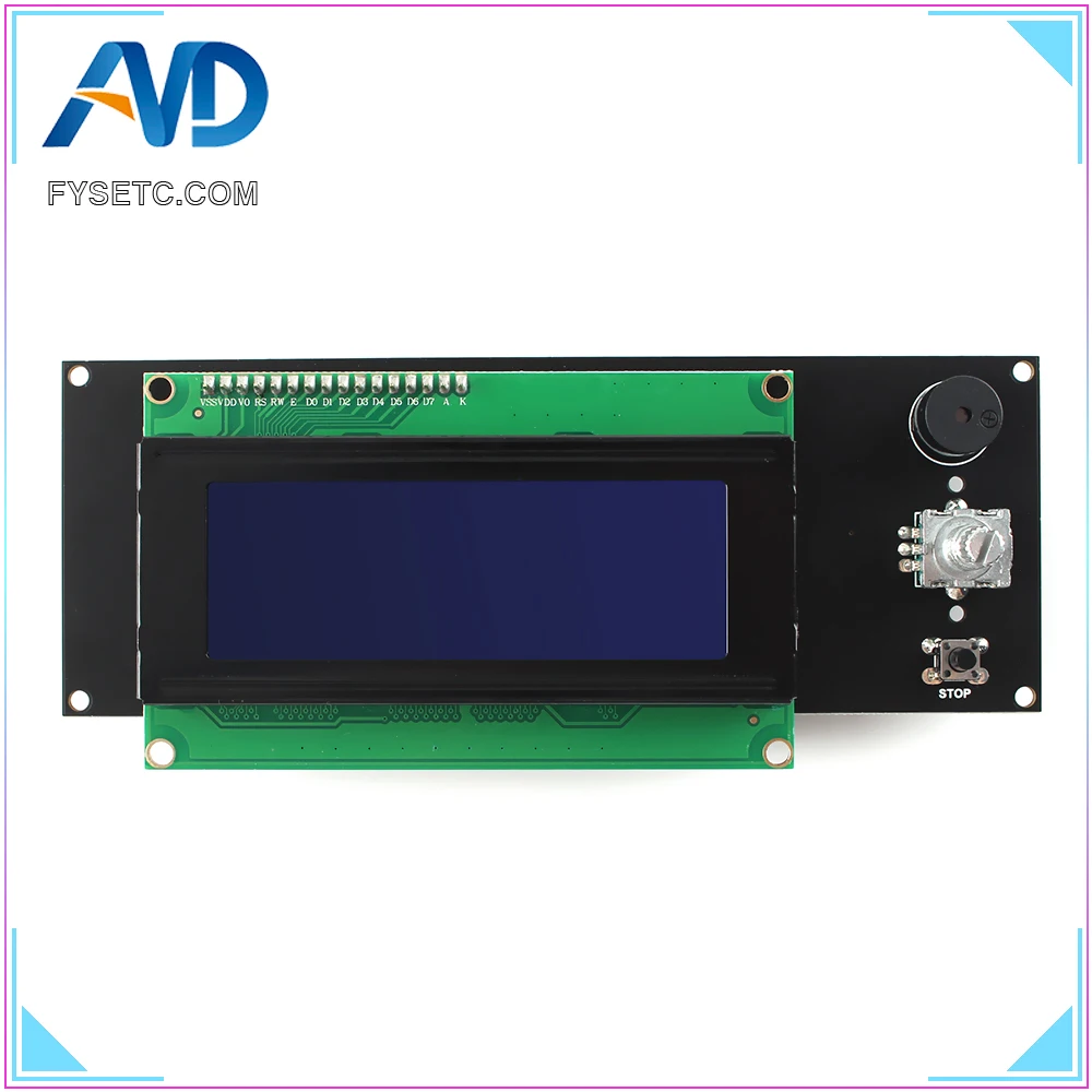 Free shipping 3D Printer Parts LCD Display 3D Printer Smart Controller Ramps 1.4 2004LCD Control