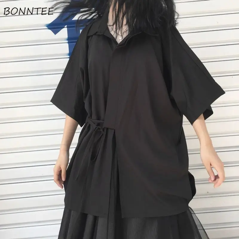 Koszule damskie letnie Kimono solidne wszystkie mecze japońskie damskie Harajuku wzór bandaż szyk Retro stylowe Sheer sprzedaży topy ubrania