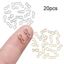 20pcs 9mm Doll Buckle Keychain Clips Baby Dolls Connecting Metal Mini Doll Bag Chain Buckles Accessories Dolls Sewing Accessorie