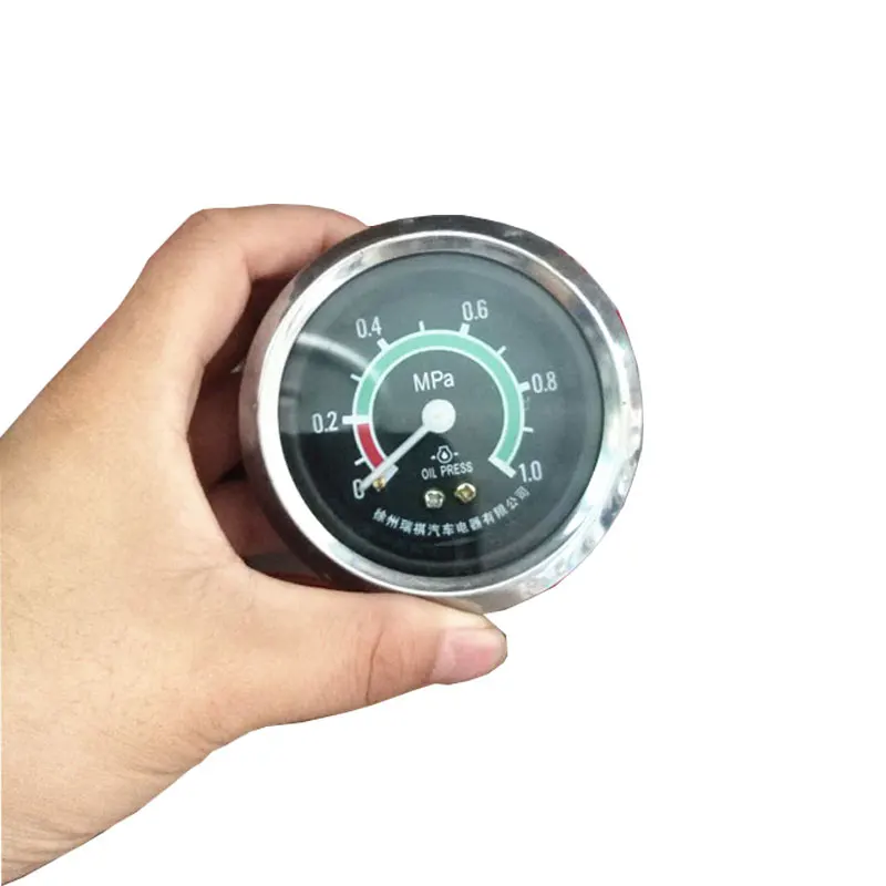 Intuitive Oil Pressure Gauge For Truck Loader Engineering Machinery Oil Gauge Tube With Light Led Engine Oil Pipe 1pc