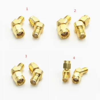 2Pcs SMA/RPSMA SMA /RP-SMA 45อะแดปเตอร์135องศาสำหรับ FPV 1
