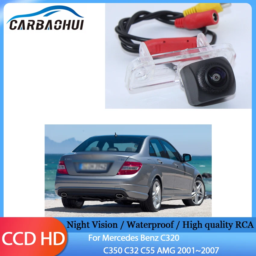 

HD 1280*720 Fisheye Rear View Camera Car Vehicle Reverse Parking Accessories For Mercedes Benz C320 C350 C32 C55 AMG 2001~2007