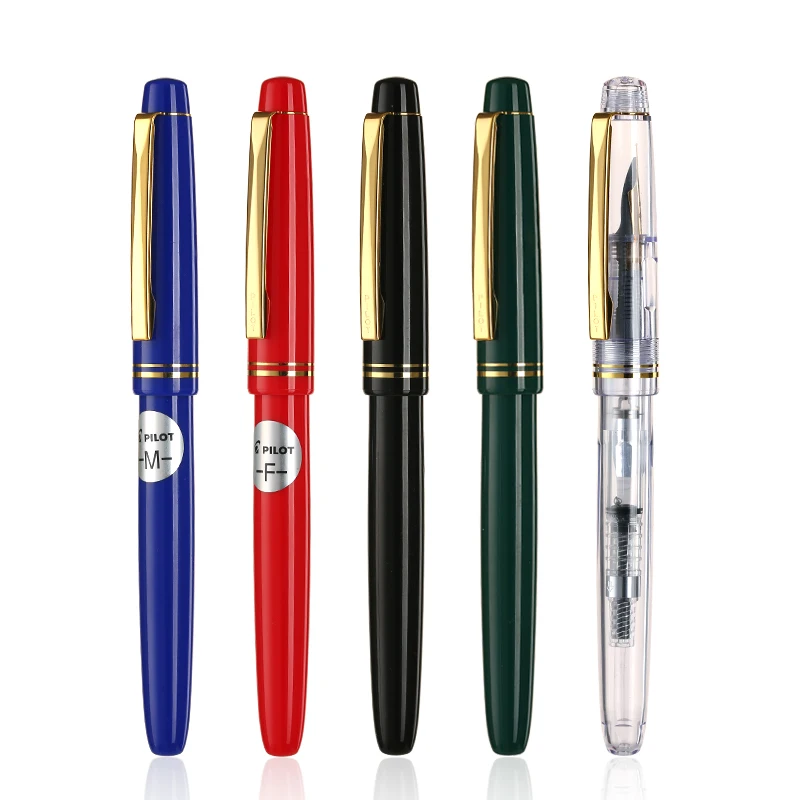 PILOT 78g 2018 transparent 78g+ 22k golden original Iridium fountain pen students practice calligraphy ef f m nib ink cartridge