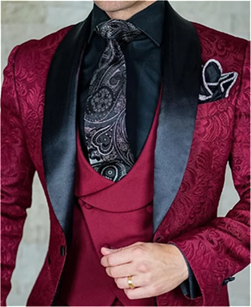 

men's dress suit wedding banquet bridegroom best man dress suit performance Suit Tuxedo Suit (jacket + pants + vest)