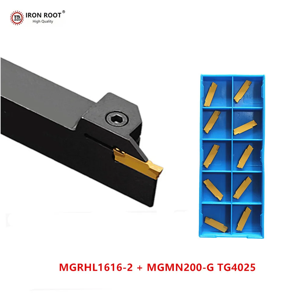 1P MGEHR1616-2 / MGEHL1616-2  Grooving Tool Holder + 10P MGMN200  CNC Carbide Insert  Metal Lathe Cutting Turning