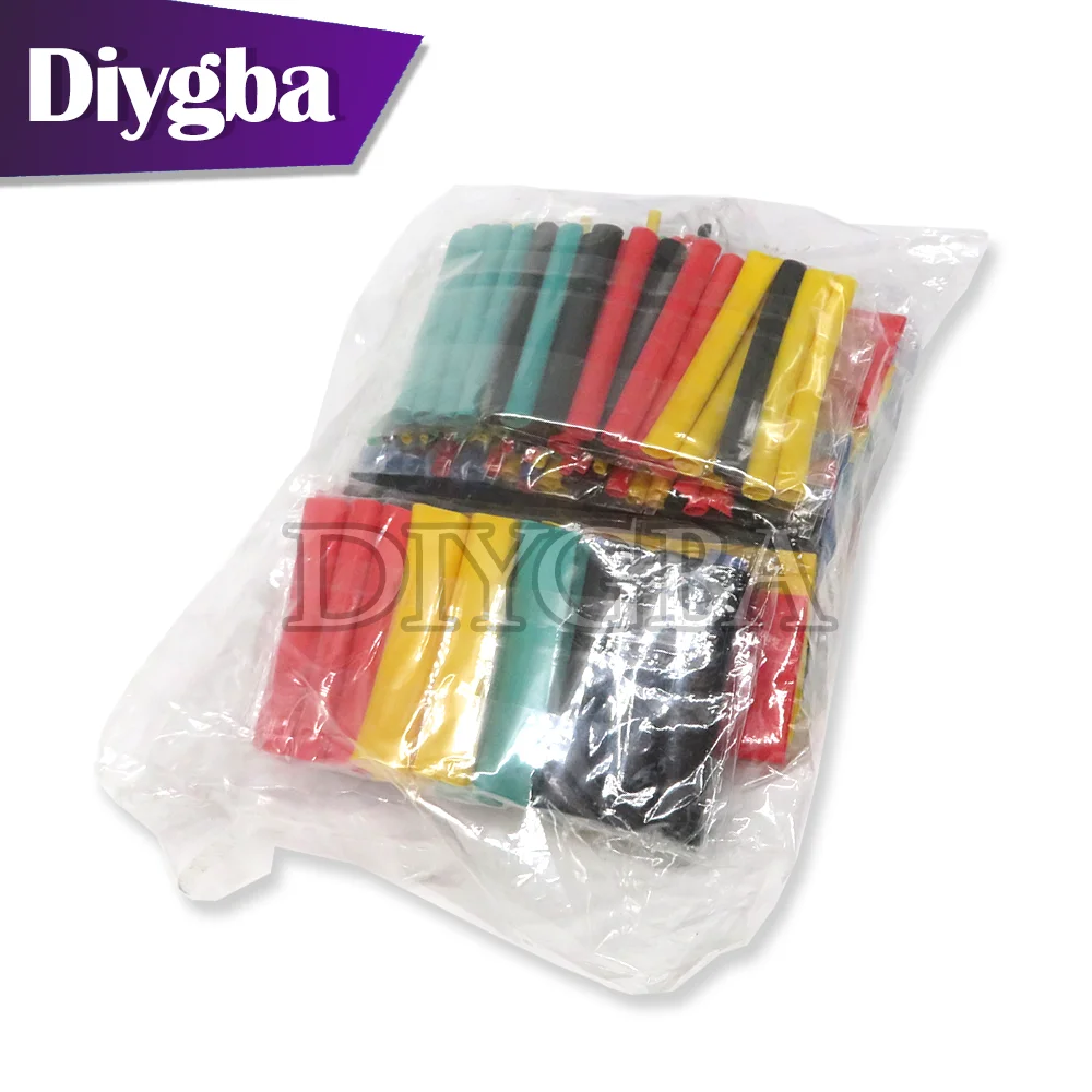 164PCS/Set Heat shrink tube kit Insulation Sleeving termoretractil Polyolefin Shrinking Assorted Heat Shrink Tubing Wire Cable