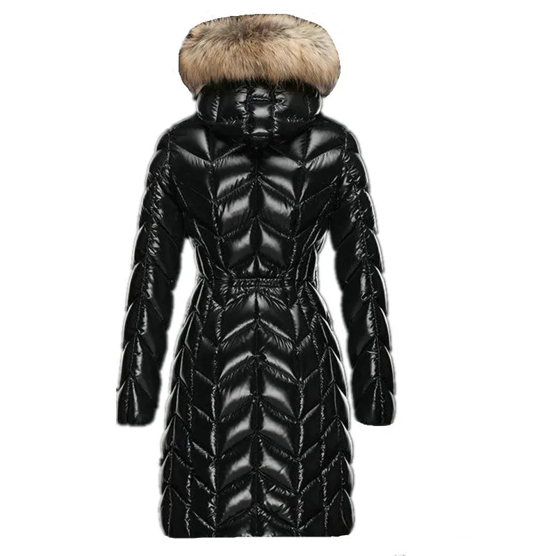 

Women Winter 90% White Duck Down Jackets 2020 European Long Hood Coats Female Thickening Parka Large Raccoon Fur coat LX2315