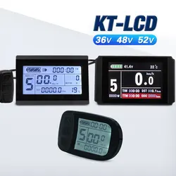 LCD3 Ebike Display LCD8HU KT LCD Electric Bicycle Meter LCD5 For KT Intelligent Controller 52V 48V 36V LCD Panel Waterproof Plug