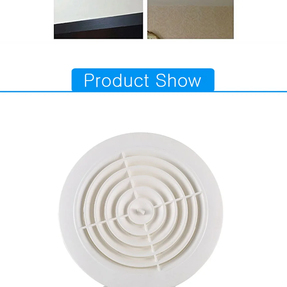 Hot! Vòng Lỗ Thông Khí ABS Louver Ốp Lưng Dạng Lưới Tản Nhiệt Nhựa PP Thông Thoáng Lưới Tản Nhiệt Không Khí Dạng Lưới Tản Nhiệt 75Mm/100Mm/125Mm/150Mm Làm Nóng Làm Mát & Lỗ Thông Hơi