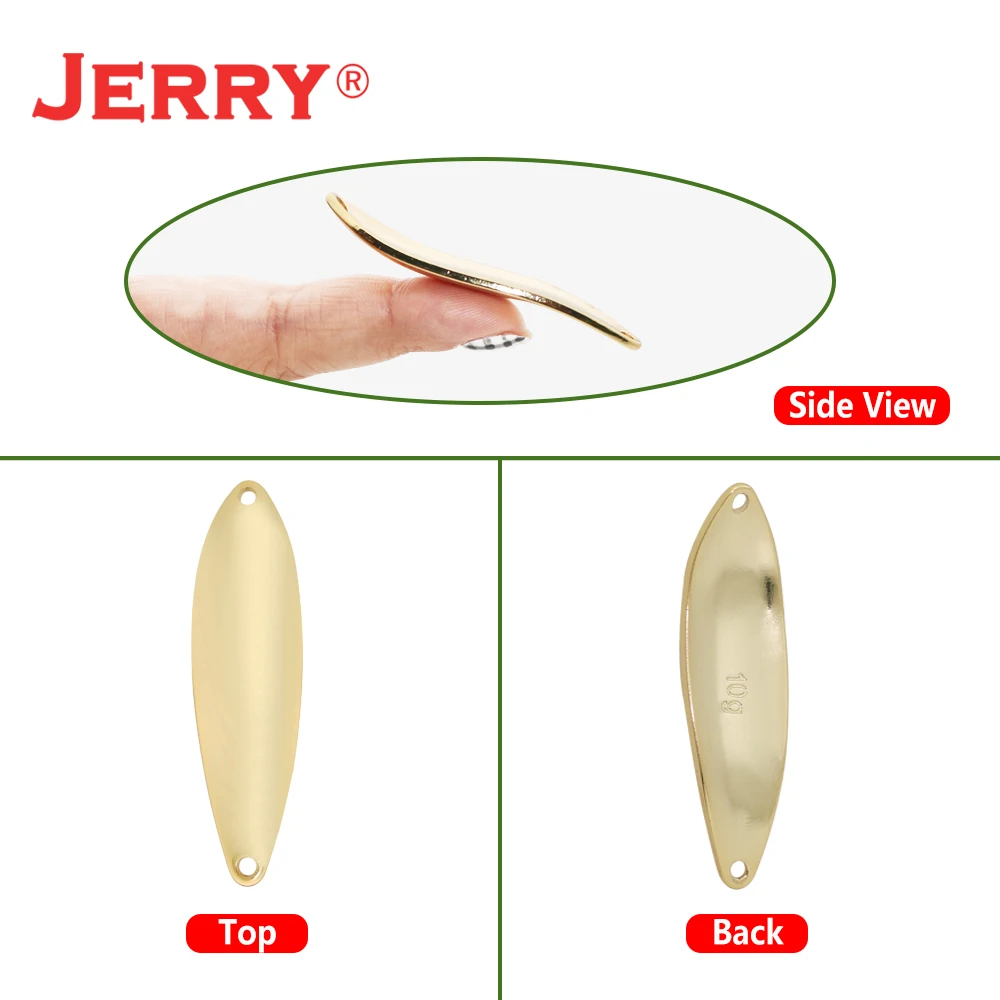 Jerry JD Unpainted Blank Spoon Fishing Lures Arealures Pesca Lake Baits Trout Spoon Bait Blank Stream Metal Fishing Lure