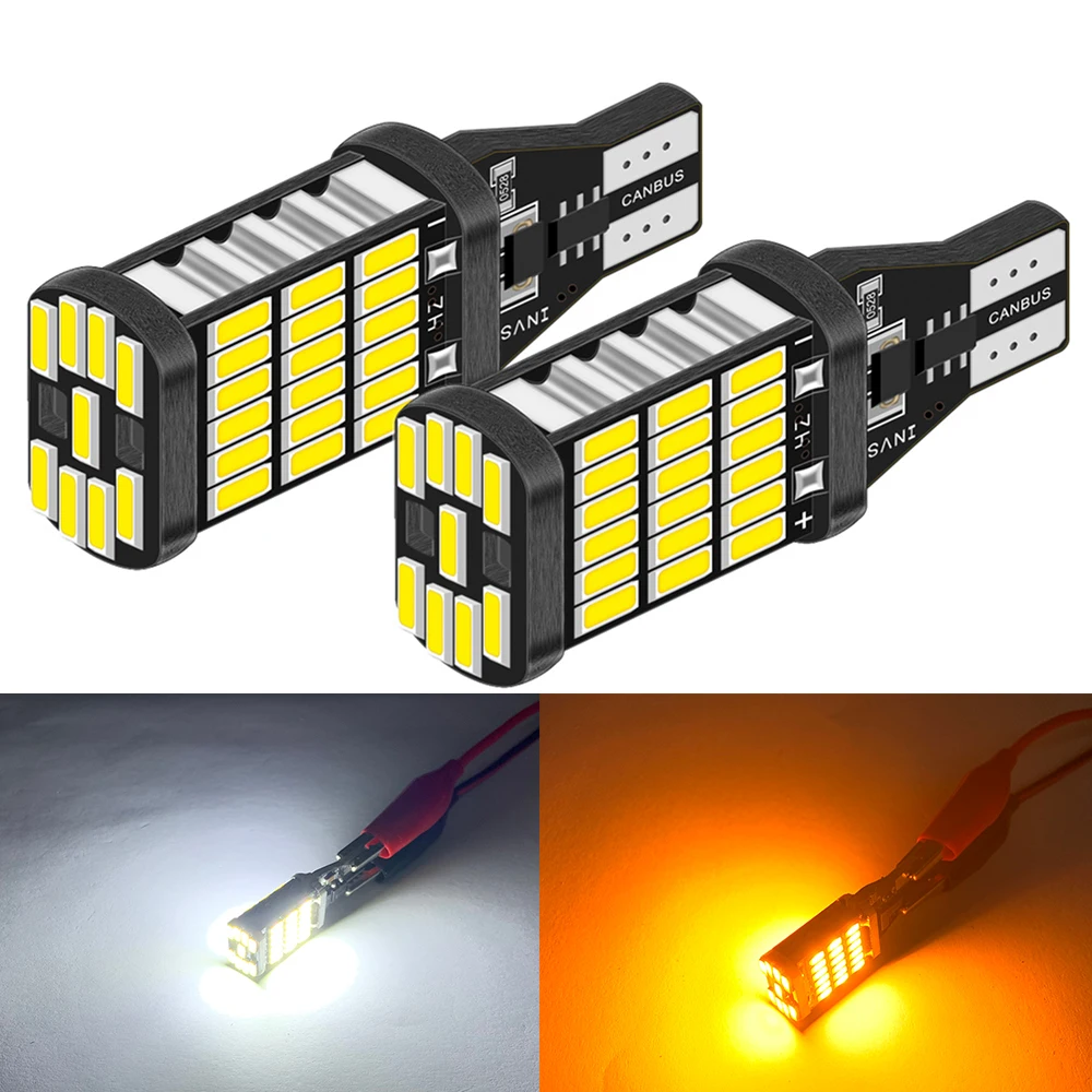 

Светодиодные лампы Canbus T15 W16W, 2 шт., 920 лм, 912, 4014SMD, 12 В, для BMW, Mercedes Benz W203, W211, W204, T10