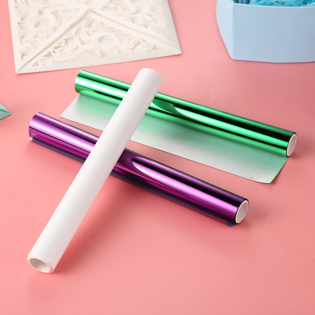 Foil Paper 2021 15 Colors Toner Reactive Foil 19.3cmx5m Foil by Laser Printer and Laminator for Crafts Card Making
