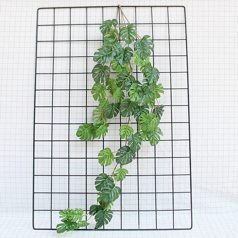 Artificial Plants Turtle Leaf Rattan Pine Needle Hanger Green Leaves Home Wedding Garden Decorative Fake Vine