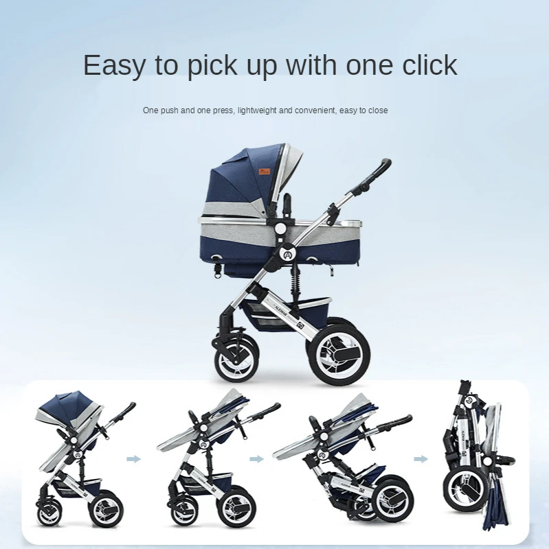 Baby Stroller 3 In 1 Pram with Car Seat Travel System Baby Stroller with Car Seat Newborn Baby Comfort Car Seat 0~36 months