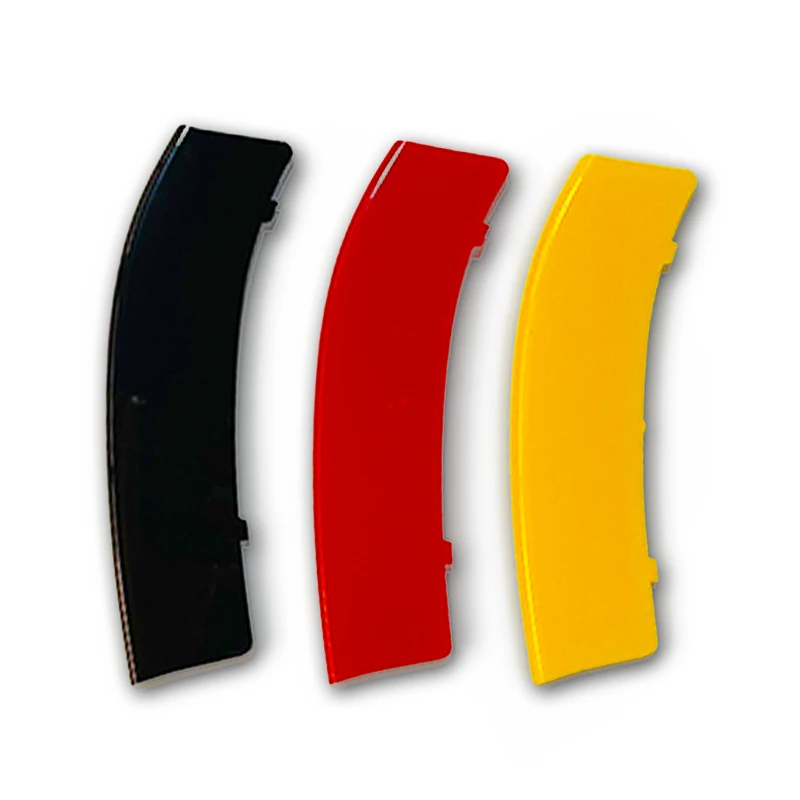 3pcs ABS Germany Flag Color Car Racing Grille Strip Trim Clip For BMW F30 F31 G20 G21 3 Series 2021 2020 2013-2019 M Accessories