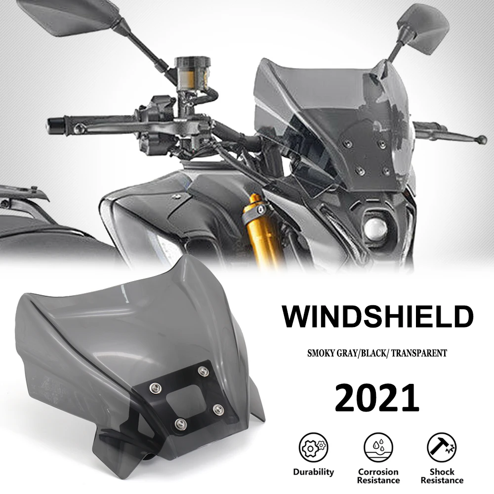 

New 2021 MT09 SP Motorcycle Accessories Windshield Windscreen acrylic Wind Shield Deflectore Fit For YAMAHA MT-09 MT 09 mt09 /sp